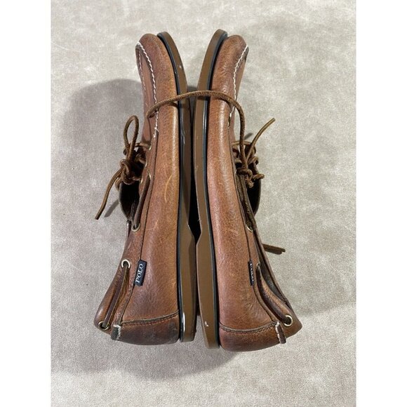Polo Ralph Lauren Mens Size 11.5 Bienne Brown Leather‎ Casual Boat Shoe Mocassin main image 8